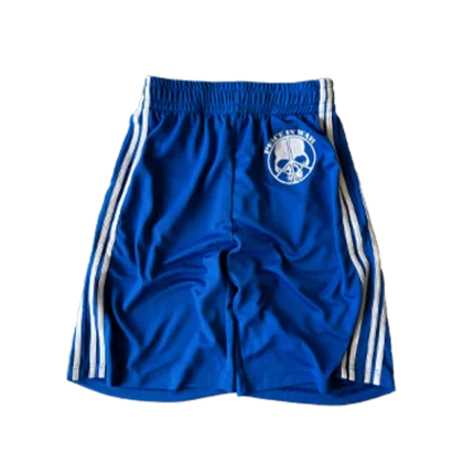 peaceinwar blue "skull" shorts